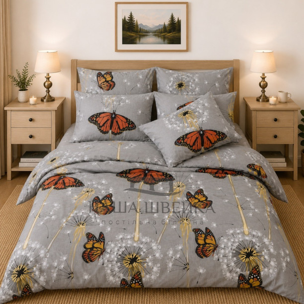 Постельное белье Бязь Gold Butterfly dreams Полуторное 150х215 см Постельное белье Бязь Gold Butterfly dreams Полуторное 150х215 см