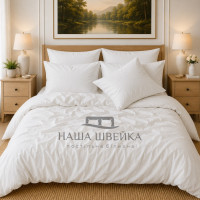 Постільна білизна Варена бавовна Біла однотонна Двоспальна Постільна білизна Варена бавовна Біла однотонна Двоспальна